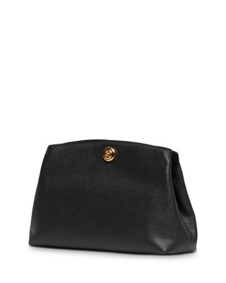 Medium Pushlock Leather Pouch