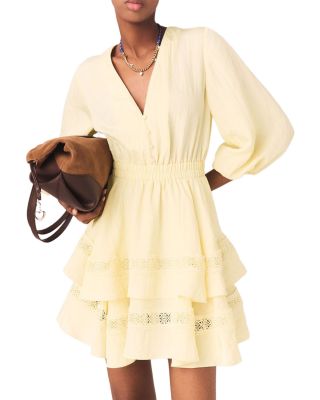 Rapapamy Puff Sleeve Ruffle Dress