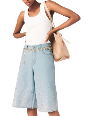 Ipyros Rhinestone Bermuda Shorts