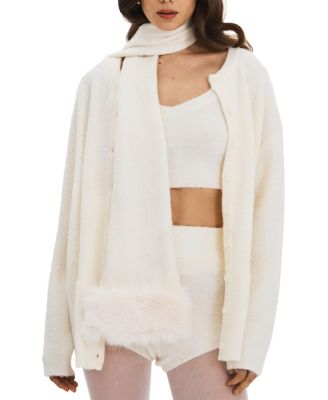  Selma Wool-Blend Ribbed Knit Scarf