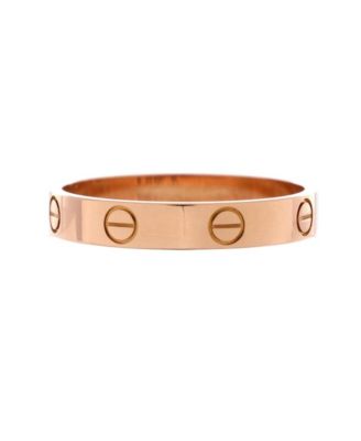  Love Wedding Band Ring 18K Rose Gold