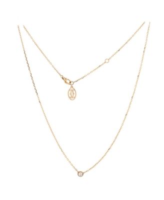  Small Cartier D'Amour Pendant Necklace 18K Gold and Diamond, 16"