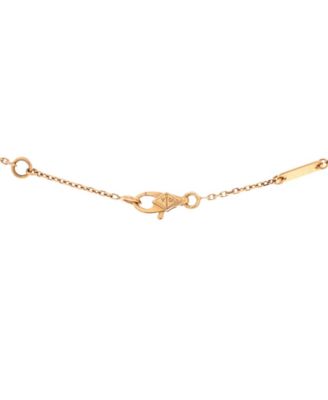  Sweet Alhambra Heart Pendant Necklace 18K Rose Gold and Carnelian, 15.75"