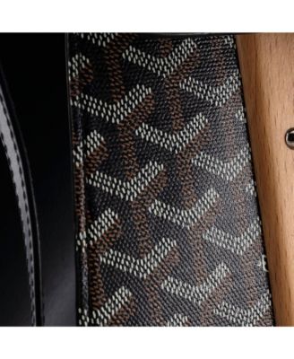  MM Saigon Top Handle Bag Coated Canvas with Leather