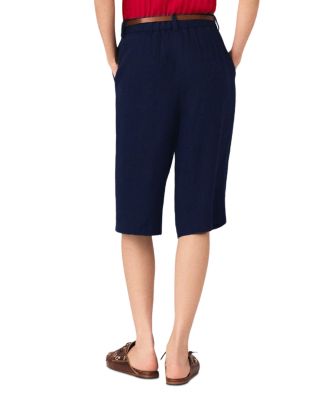 Icailly Linen Blend Bermuda Shorts