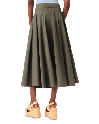 Jeji Belted Midi Skirt