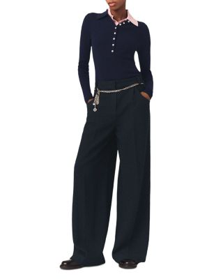 Padeiry Tweed Wide Leg Pants