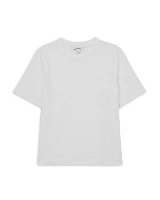 Plain Ribbed Neck T Shirt