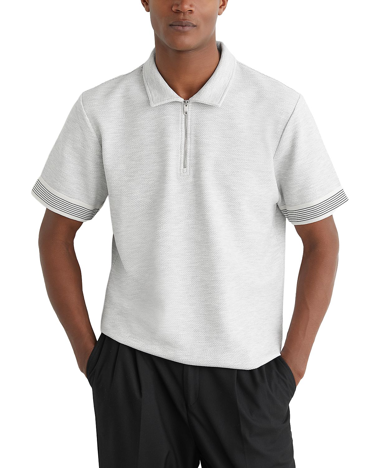 Reiss Bruno Half Zip Polo Shirt
