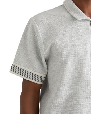 Half Zip Tape Cuff Polo Shirt