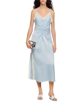 Gaiana Satin Effect Lace Dress