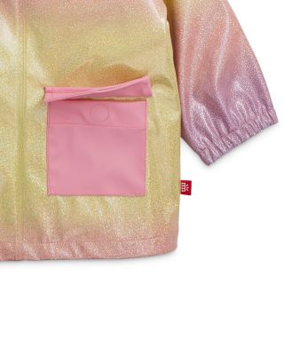 Girls' Unicorn Sparkle Print Magnetic Raincoat - Little Kid, Big Kid