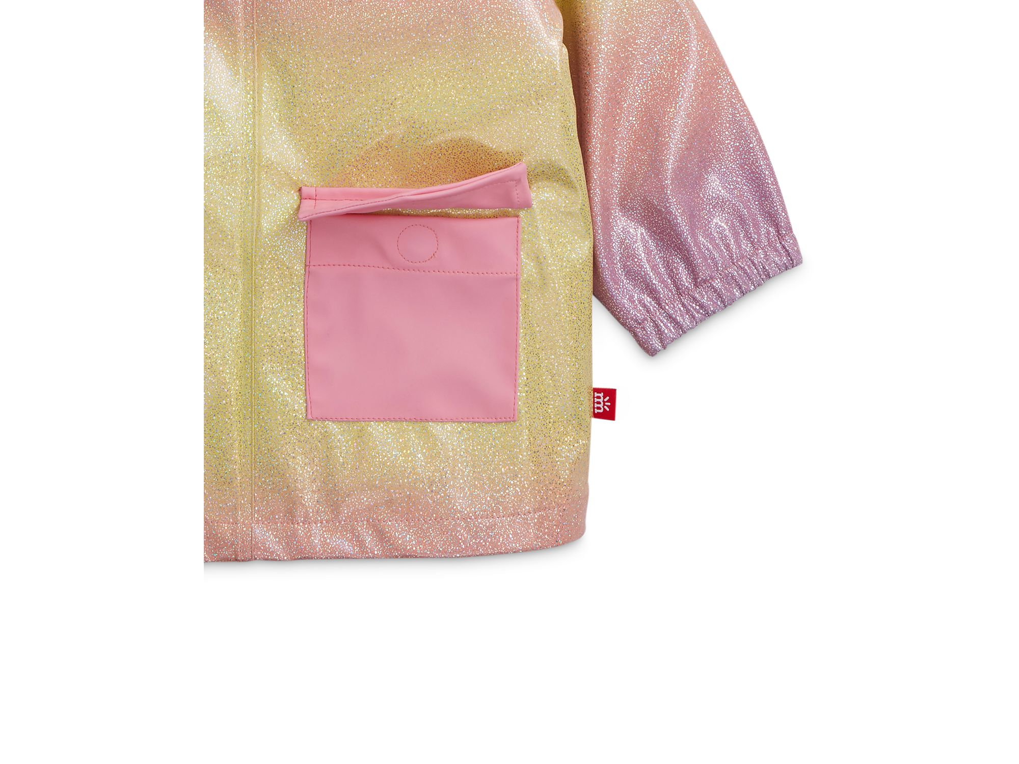 Girls' Unicorn Sparkle Print Magnetic Raincoat - Little Kid, Big Kid — Image 4