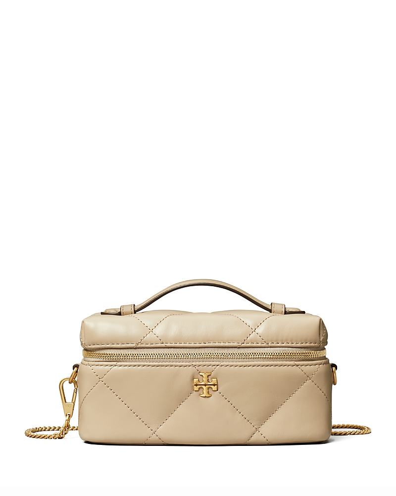 Tory Burch Kira Diamond Quilted Leather Vanity Case