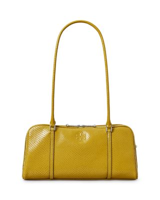 Marshmallow Embossed Leather Shoulder Bag