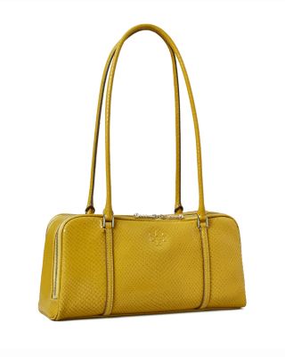 Marshmallow Embossed Leather Shoulder Bag