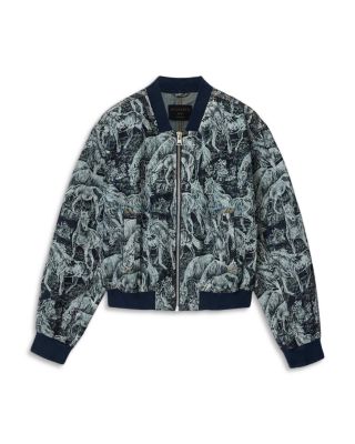 Kaytra Denim Bomber Jacket