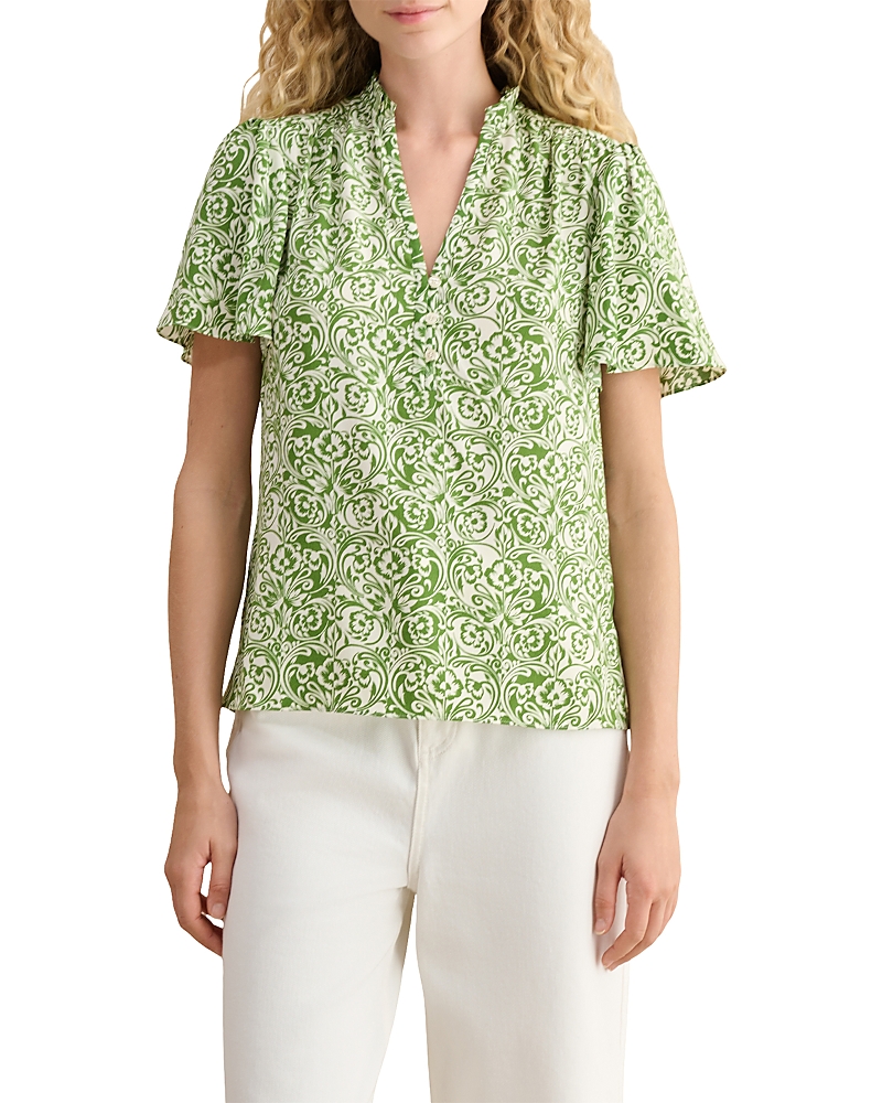 Hobbs London Tania Split Neck Top