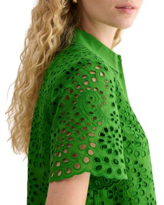 Caroline Eyelet Embroidered Blouse