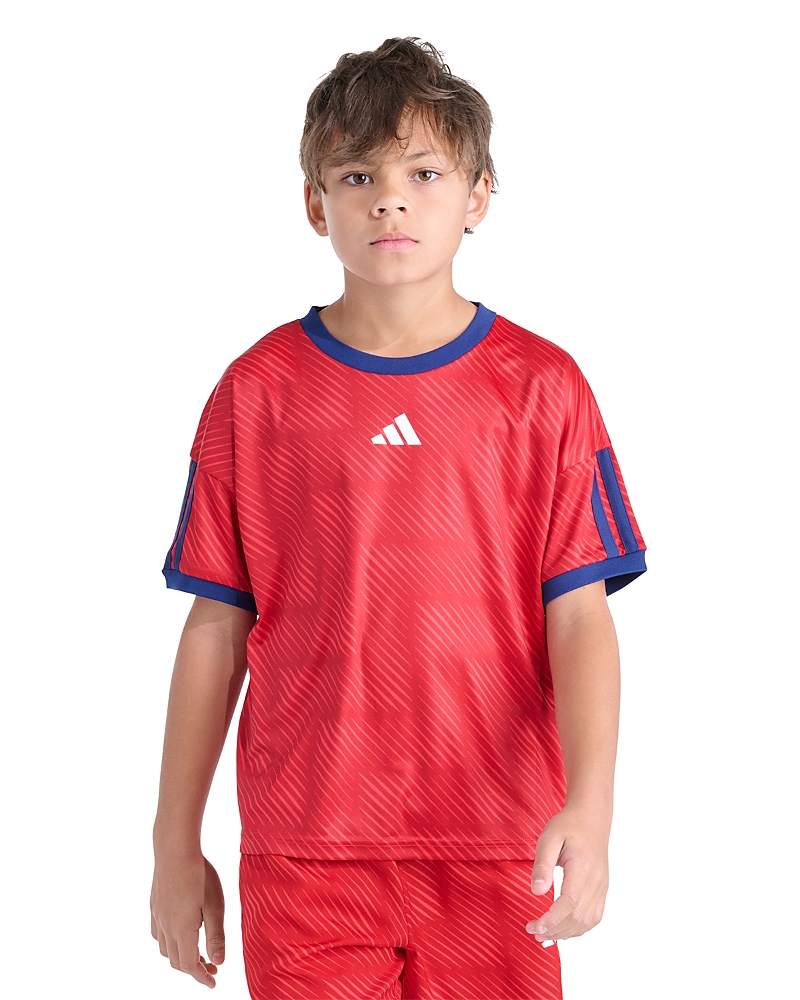 Adidas Boys' Short Sleeved Printed World Soccer Top - Big Kid