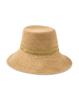 Jade Rollable Raffia Bucket Hat