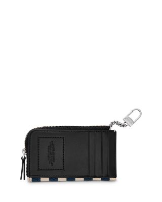 The Stripe Canvas Top Zip Wallet