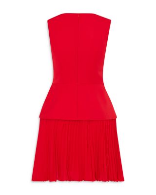 Haddy Mixed Media Pleated Dress