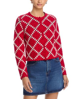 The Crochet Diamond Cardigan Sweater 