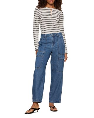 Boyfriend High Rise Utility Jeans in High Noon