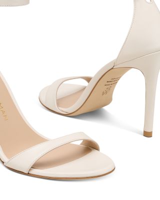 Women's Nudist Leather High Heel Sandals