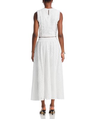 Eyelet Sleeveless Top - Exclusive