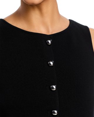Button Front Sweater Vest