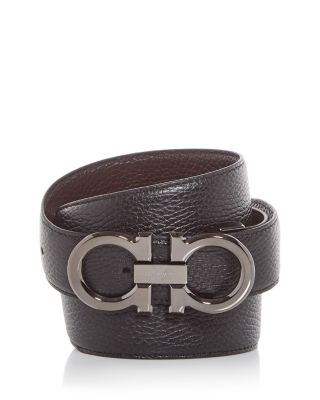 Men's Double Gancini Reversible Leather Belt