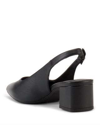 Women's Marta Leather Slingback Pumps