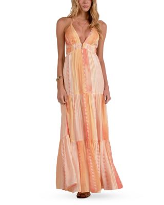 V Neck Maxi Dress Swim Cover-Up