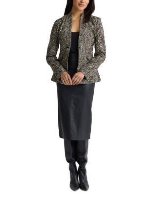 Shawl Collar Tweed Jacket