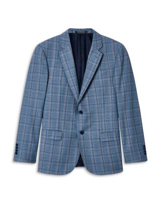 G Line Regular Fit Single Breasted Notch Lapel Jacket in Super 130s Woo