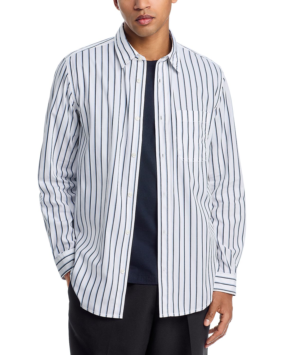 Hugo Erillo Stripe Cotton Button Down Shirt