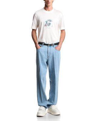 Print Motif Logo T-Shirt