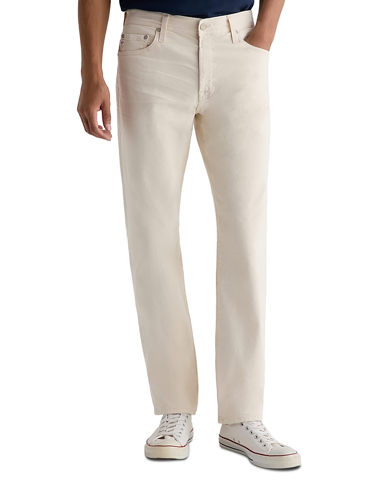 Ag Everett Slim Straight Leg Fit Jeans in One Year Ivory