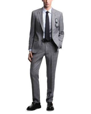G Line Regular Fit Single Breasted Peak Lapel Suit in Super 130s Virgin Wool