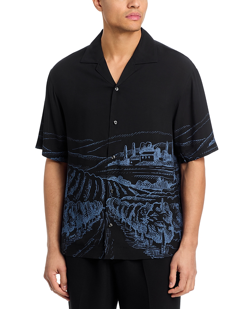 Hugo Espino Landscape Graphic Short Sleeve Shirt