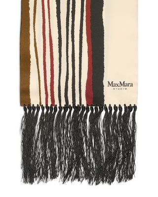 Mstattore Striped Silk Scarf