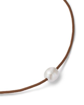 Paracord Cultured Freshwater Baroque Pearl Cord Necklace, 12-26"