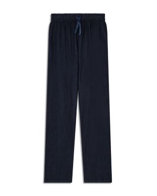 Chambray Elasticized Waist Pants