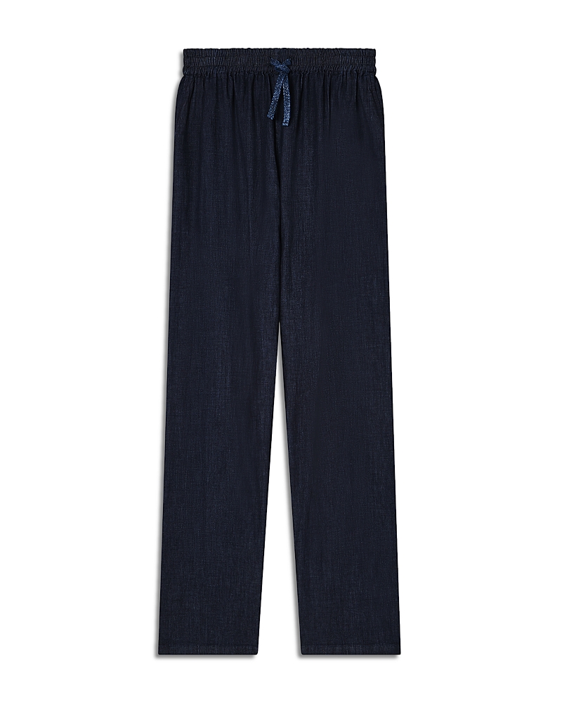 Emporio Armani Chambray Elasticized Waist Pants