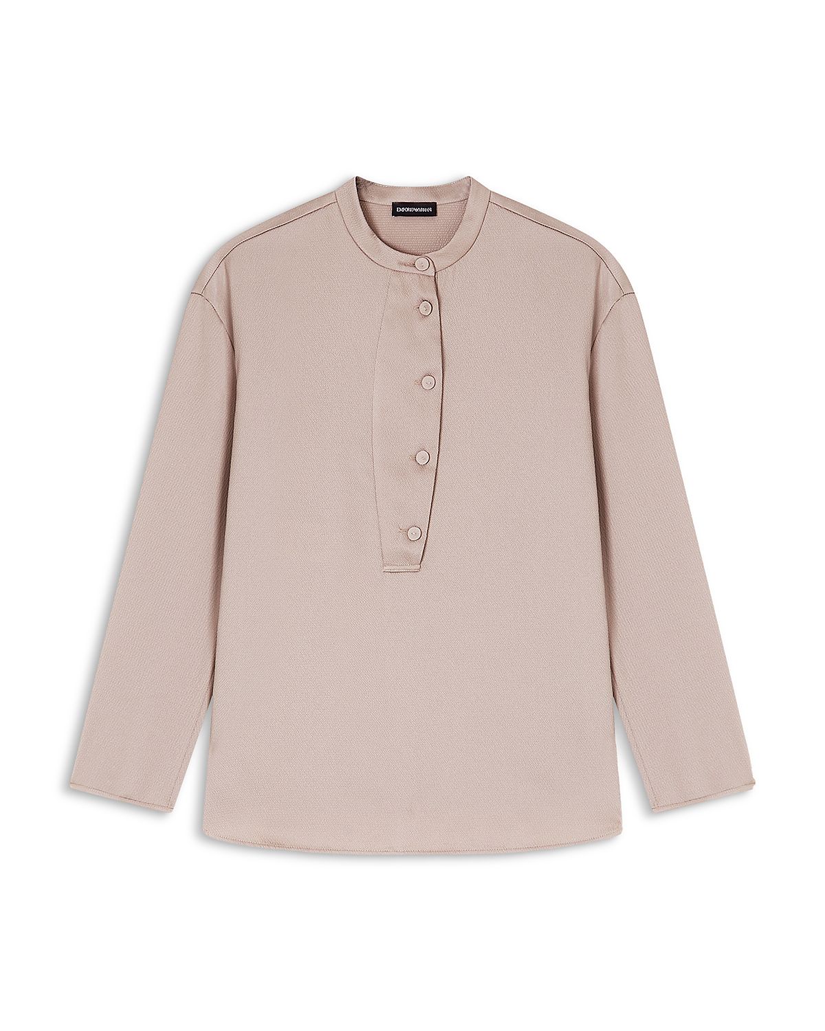 Emporio Armani Crepe Twill Long Sleeve Shirt