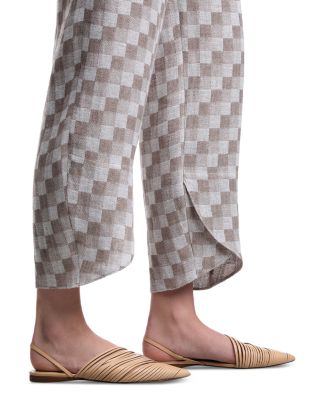 Gauze Checkered Pants