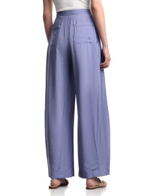 Techno Rayon Wide Leg Trousers