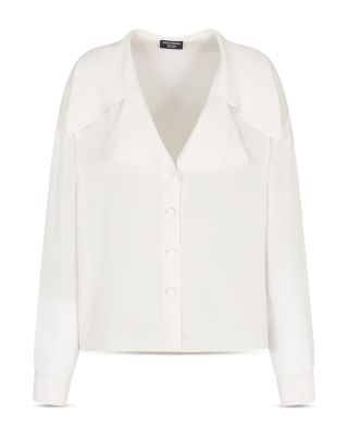 Icon Silk Wide Lapel Collar Shirt